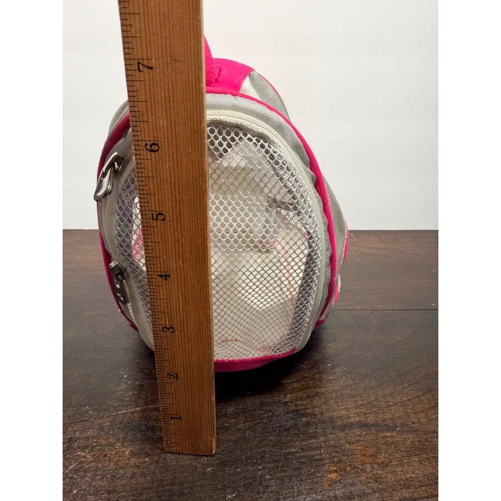 American Girl Doll Galaxy Dog Pet Travel Carry Case Pink Silver Mesh‎